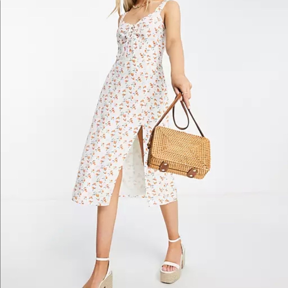A&F Peach MIDI Dress
